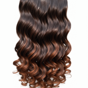 Home copper gold clip in hair extensions – silk synthetic |200g heat safe | high volume